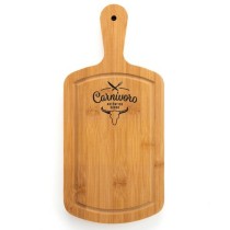 Cutting board Quid Carnivoro Brown Wood Steel 35 x 16 x 2 cm