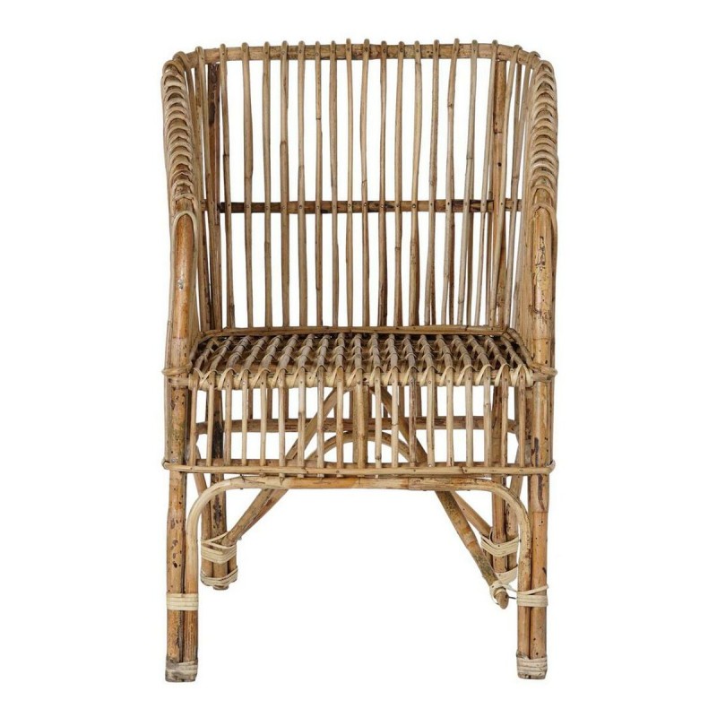 Chaise de Salle à Manger DKD Home Decor Multicouleur Naturel 56 x 52 x 82 cm