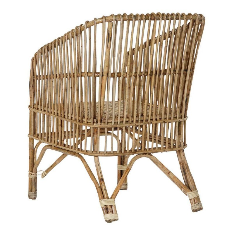 Chaise de Salle à Manger DKD Home Decor Multicouleur Naturel 56 x 52 x 82 cm