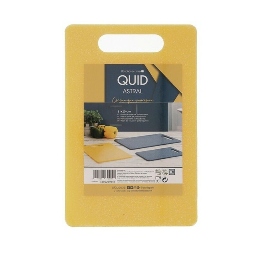 Cutting board Quid Astral Yellow Plastic 31 x 20 x 0,5 cm