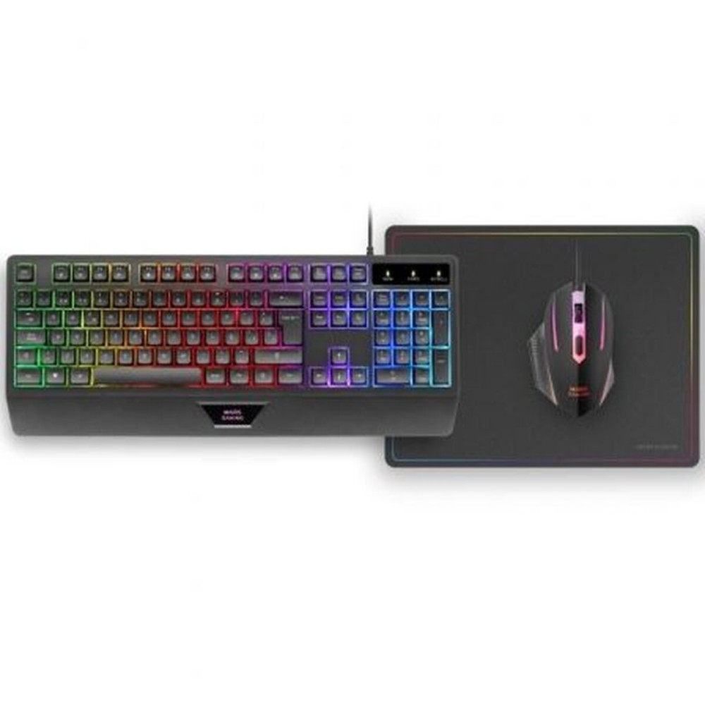 Tastatur Mars Gaming MCP124ES Schwarz