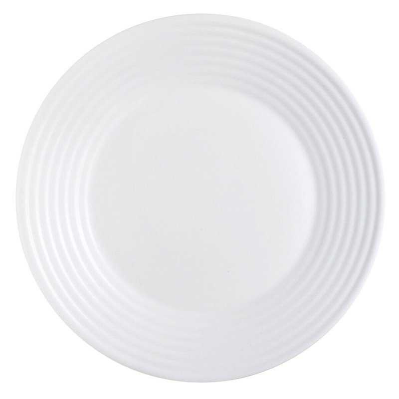 Dessous d'Assiette Luminarc Harena Blanc verre (Ø 27 cm) (24 Unités)