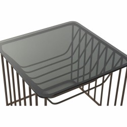 Set de 2 Tables Gigognes DKD Home Decor Noir Cuivre 52 x 52 x 44 cm