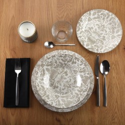 Tableware Versa Damasco 18 Pieces Porcelain