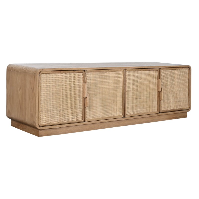 Meubles de télévision Home ESPRIT Naturel Rotin Chêne 157 x 40 x 46 cm