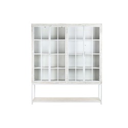 Shelves DKD Home Decor White Black Metal Mango wood 170 x 45 x 200 cm