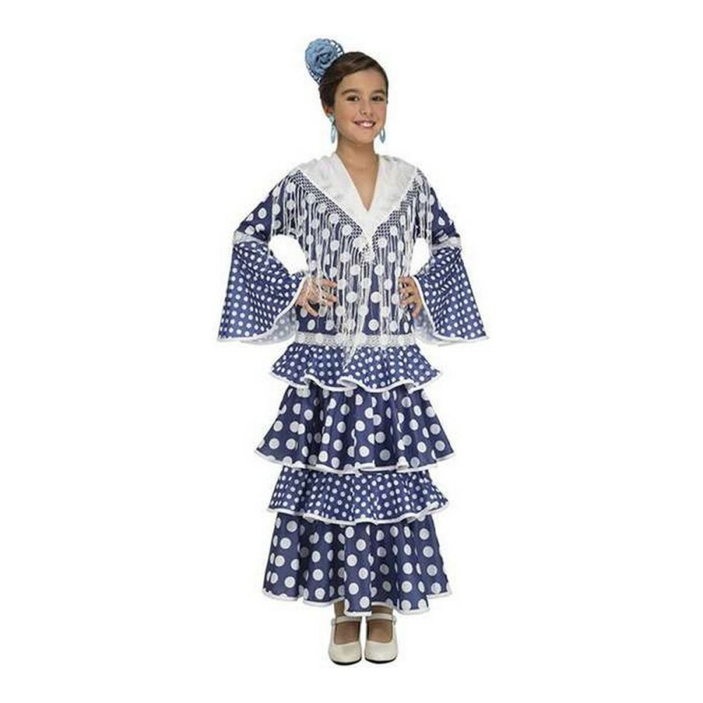 Costume for Children My Other Me Soleá Blue Flamenco Dancer