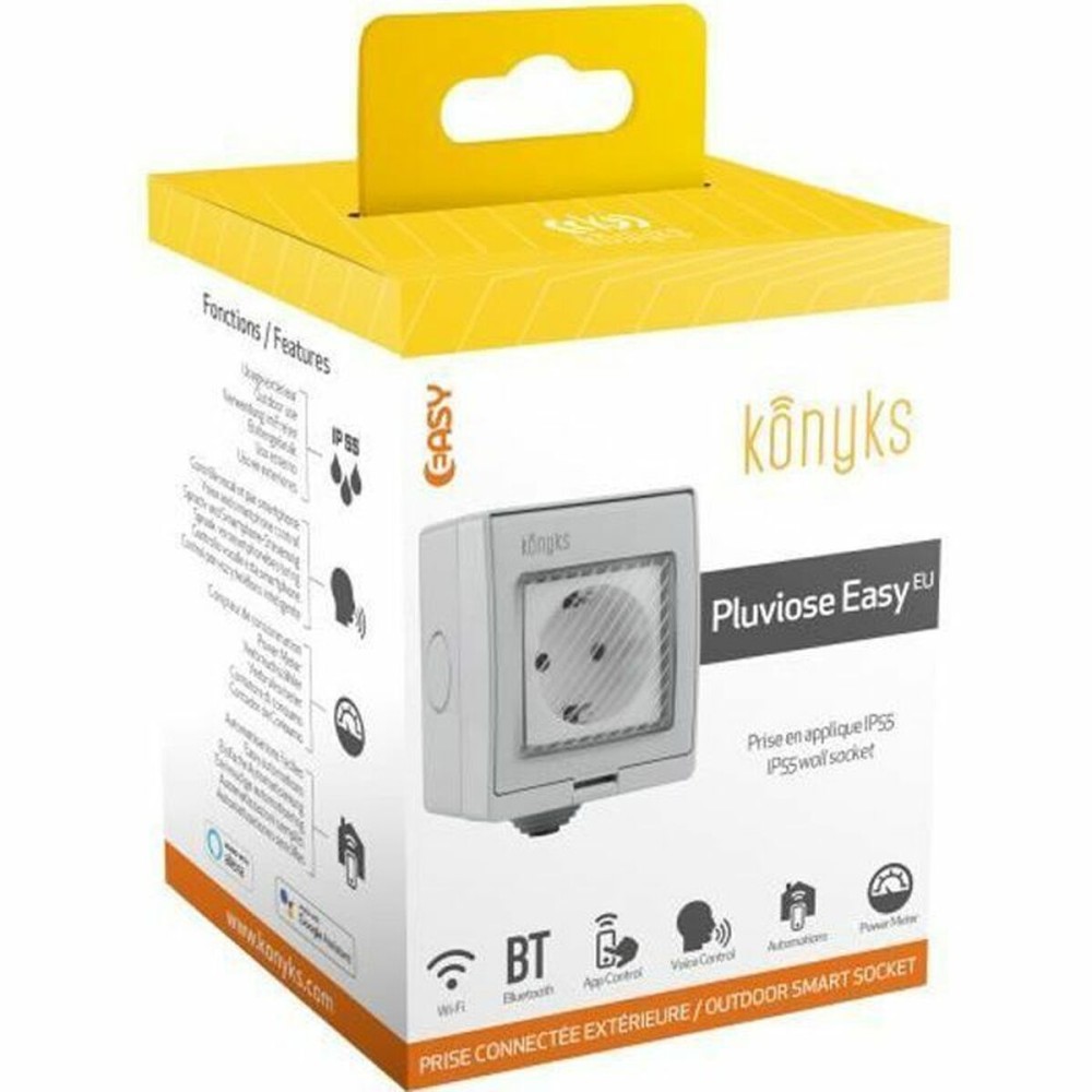 Prise Intelligente Konyks Pluviose Easy Wi-Fi Bluetooth Extérieur 90 - 250 V 16 A