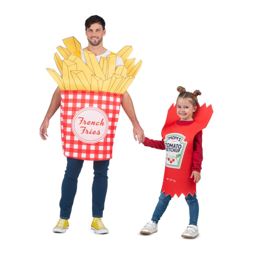 Costume for Adults My Other Me Fried Potatoes (chips) Ketchup One size