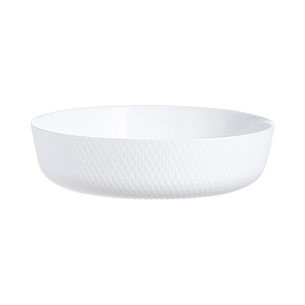 Serving Platter Luminarc Smart Cuisine White Glass Ø 26 cm (5 Units)