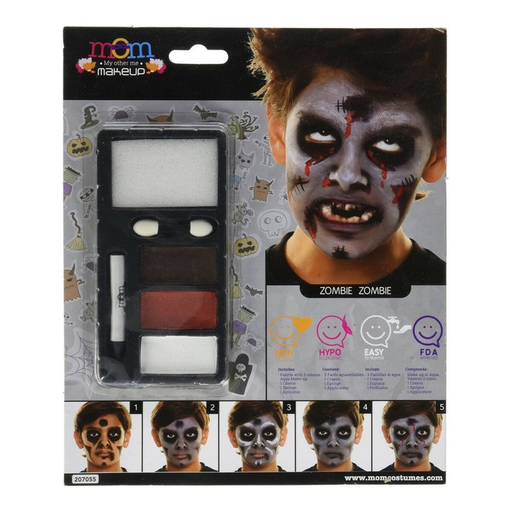 Kit de maquillage pour enfant My Other Me Halloween Zombie (24 x 20 cm)