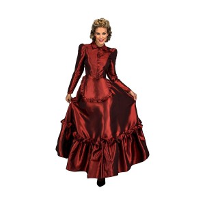 Costume for Adults My Other Me Scarlet Lady of the West Red M/L