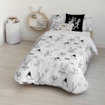 Bettdeckenbezug Looney Tunes Looney B&W Bunt 175 Fäden 180 x 220 cm