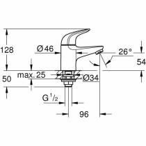 Mitigeur Grohe Métal Laiton