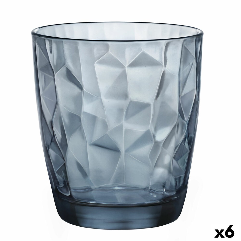 Trinkglas Bormioli Rocco Diamond Blau Glas 390 ml (6 Stück)