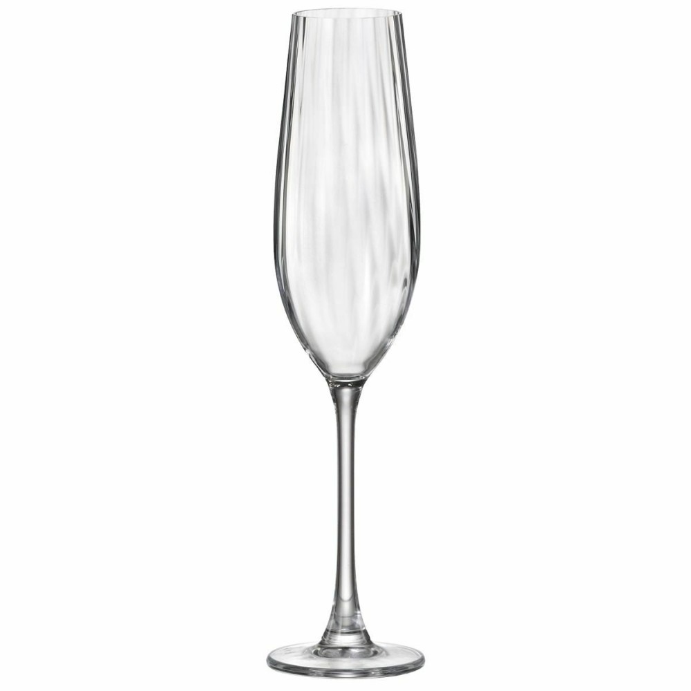 Champagnerglas Bohemia Crystal Optic Durchsichtig Glas 260 ml (6 Stück)