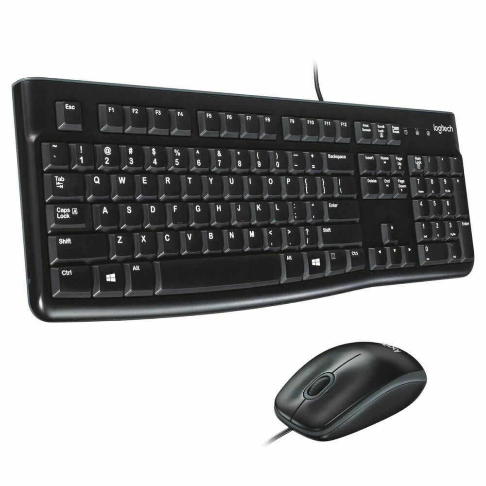 Clavier Logitech Desktop MK120 Noir Espagnol Qwerty QWERTY