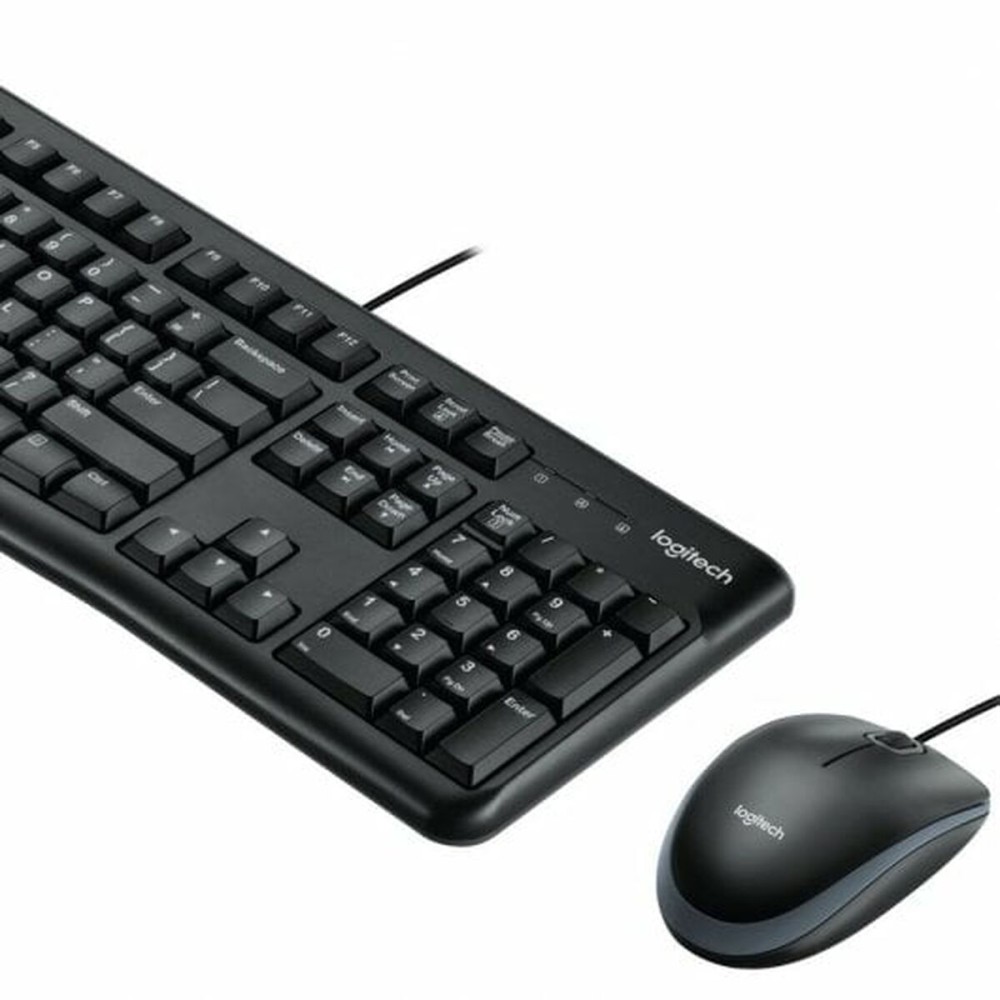 Tastatur Logitech Desktop MK120 Schwarz Qwerty Spanisch QWERTY