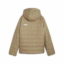 Women's Sports Jacket Puma Ess Hooded Padded Jacket Beige