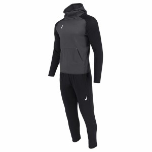 Tracksuit for Adults Joluvi Hood Ran Black Grey Men