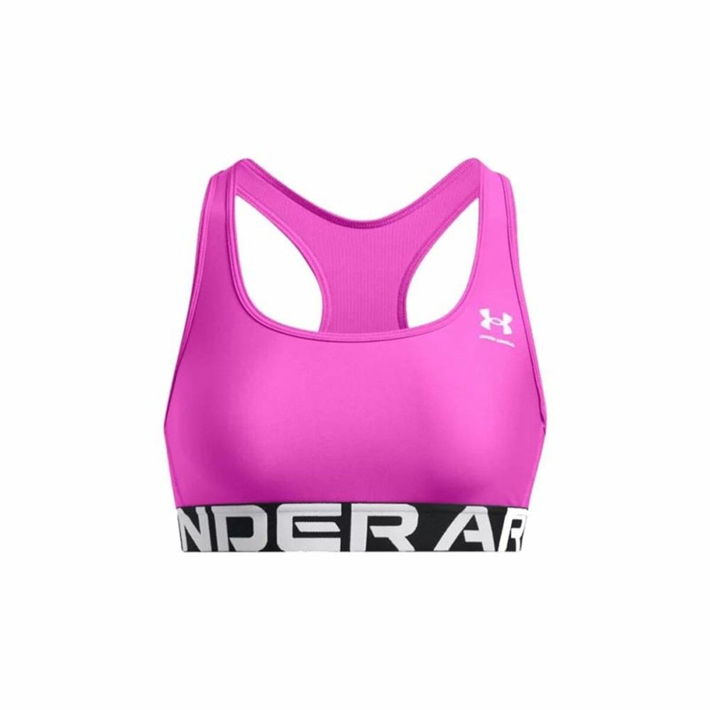 Sports Bra Under Armour Hg Mid Branded Purple Dark pink