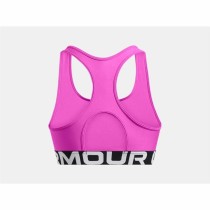 Sports Bra Under Armour Hg Mid Branded Purple Dark pink