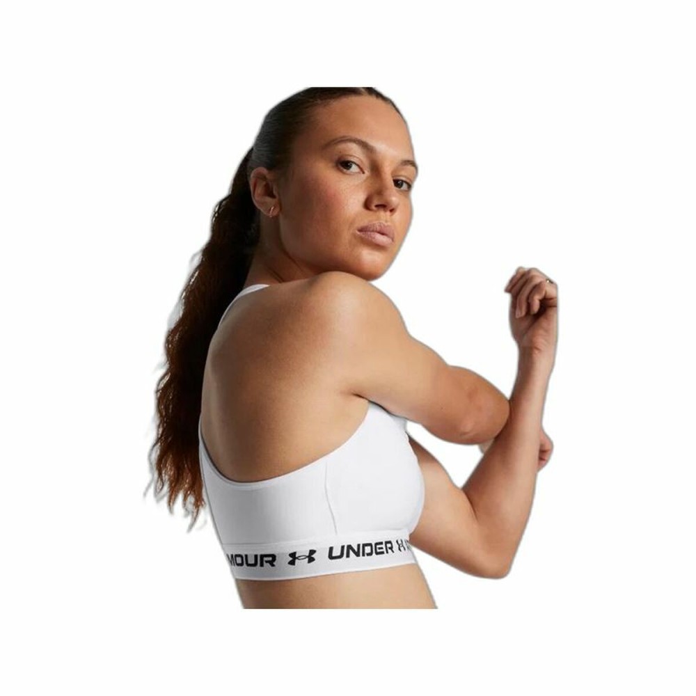 Sports Bra Under Armour CroSSback Mid White