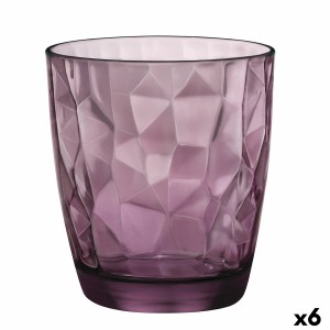 Trinkglas Bormioli Rocco Diamond Lila Glas 390 ml (6 Stück)