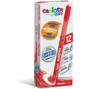 Stift Carioca Oops Rot 0,7 mm 12 Stücke