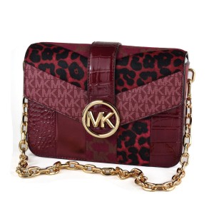 Damen Handtasche Michael Kors 35F2GNML2Y-MULBERRY-MLT Rot 23 x 17 x 5 cm