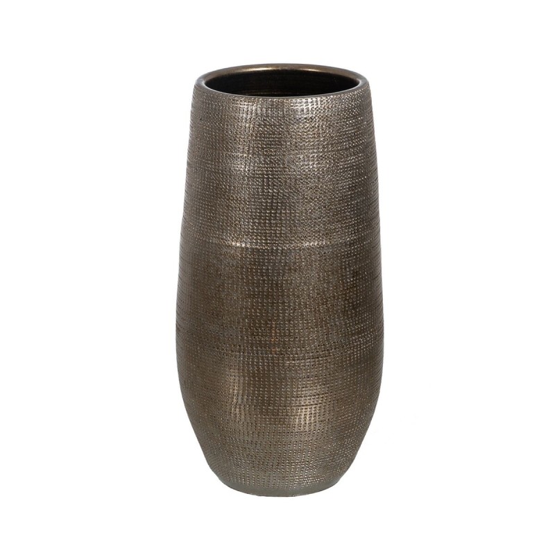 Planter Metallic Ceramic 31 x 31 x 61 cm