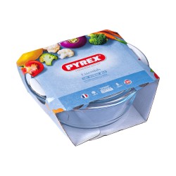 Casserole avec Couvercle Pyrex Essentials Transparent 1,4 L (3 Unités)