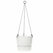 Hanging Planter Elho Greenville White Plastic Ø 23,9 x 20,3 cm