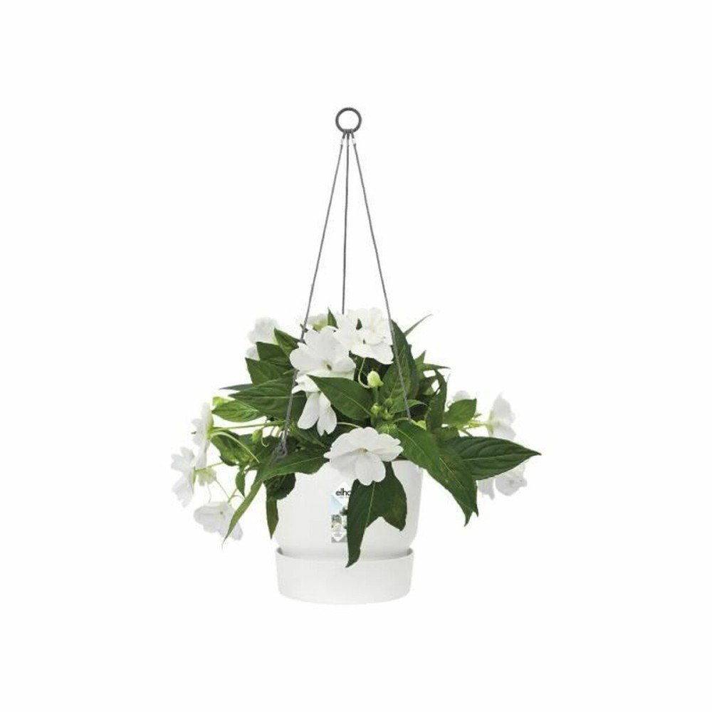 Jardinière suspendue Elho Greenville Blanc Plastique Ø 23,9 x 20,3 cm