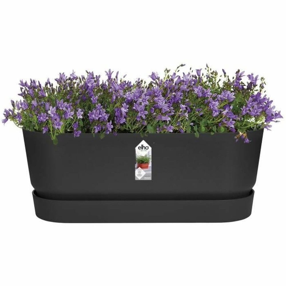 Planter Elho   Black 50 cm Plastic Oval