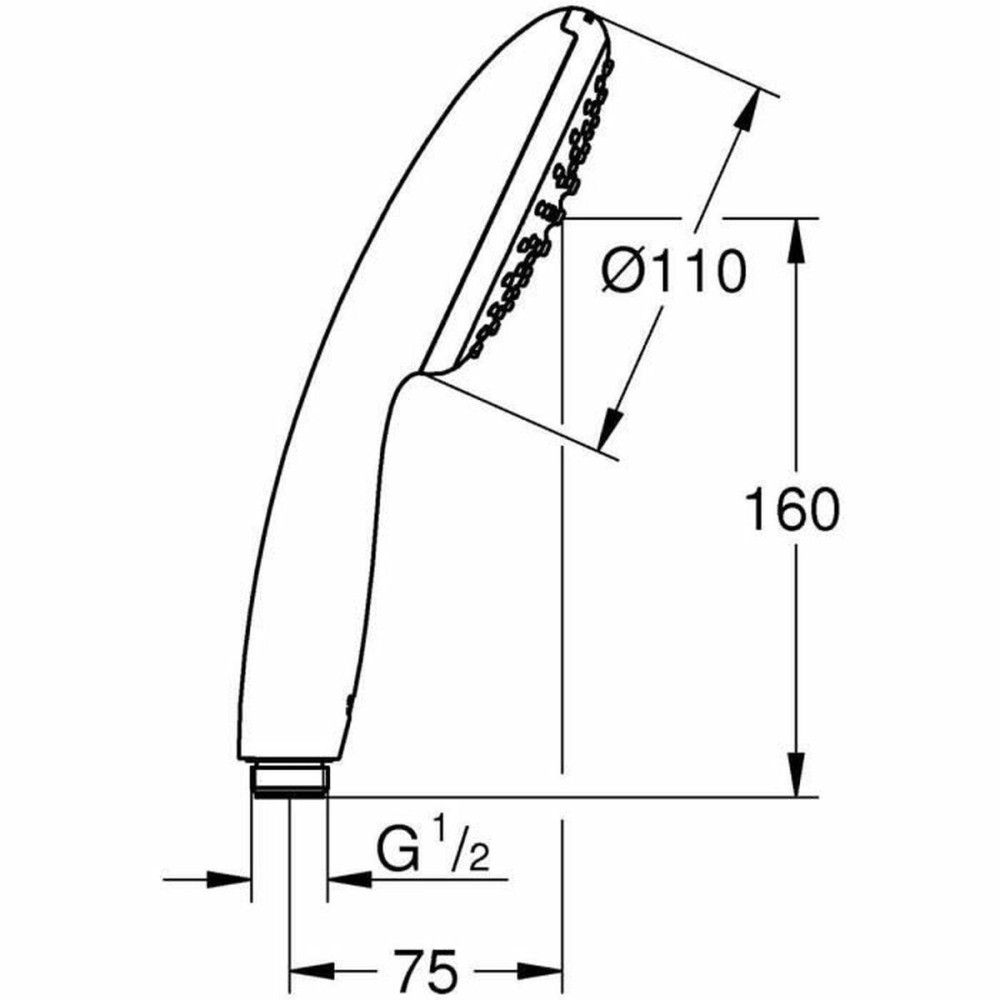 Pomme de douche Grohe Plastique