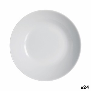 Assiette creuse Luminarc Diwali Granit Gris Verre trempé (20 cm) (24 Unités)