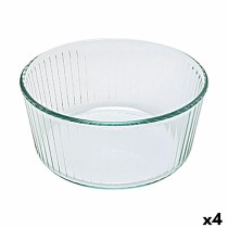 Moule pour four Pyrex Classic Soufflé 21 x 21 x 10 cm Transparent verre (4 Unités)