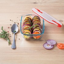 Boîte à lunch hermétique Pyrex Cook & Heat 2,5 L Transparent verre (4 Unités)