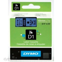 Laminiertes Klebeband zur Kennzeichnung von Maschinen Dymo D1 45806 LabelManager™ Schwarz Blau (5 Stück)