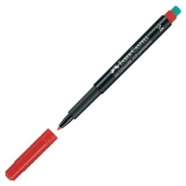 Permanent marker Faber-Castell Multimark 1525 M Red (10 Units)