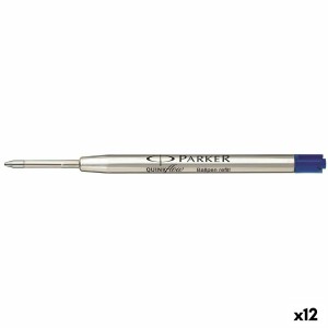 Recharge pour stylo Parker Quink Flow Bleu (12 Unités)