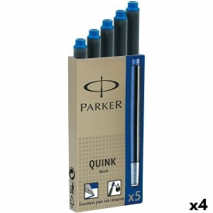 Recharge d’encre de stylo plume Parker Quink Ink 5 Pièces (4 Unités)