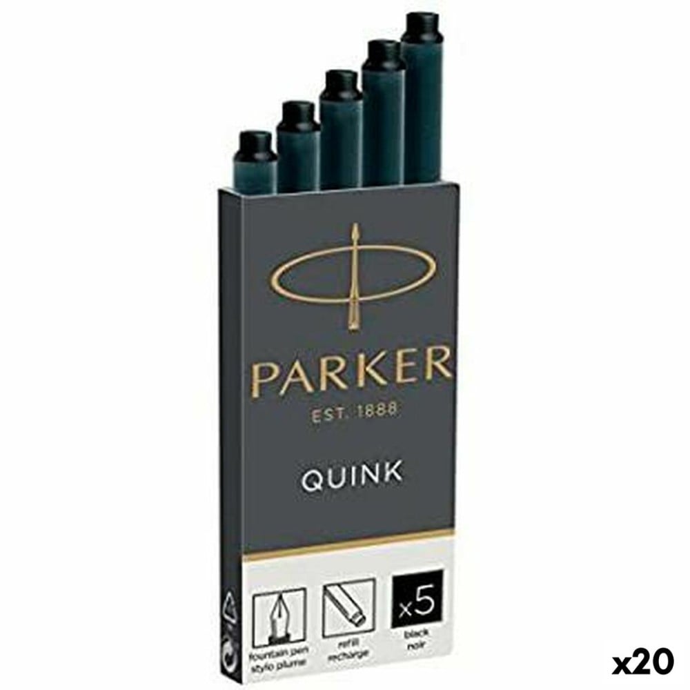 Recharge d’encre de stylo plume Parker Quink (20 Unités)