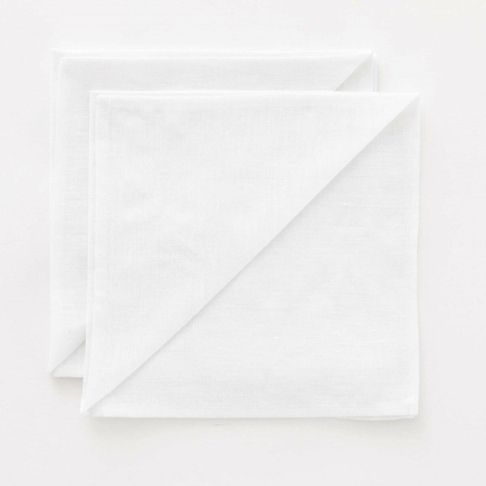 Napkins Belum White Multicolour Linen 50 x 50 cm 2 Units