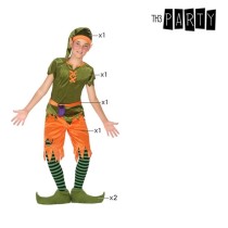 Costume for Children Goblin Green Orange (6 Pcs)