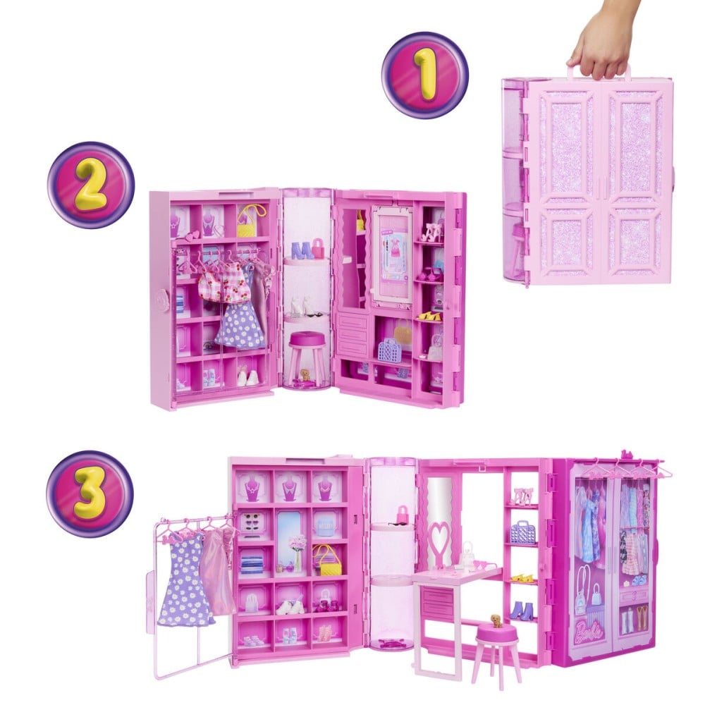 Puppe Barbie Schrank