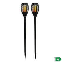 Set of solar garden torch lights Lumi Garden Maity Sun Mini Black Plastic 70 cm (2 Units)