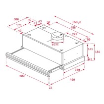 Conventional Hood Teka CNL6415BK 60 cm 385 m3/h 64 dB 110W