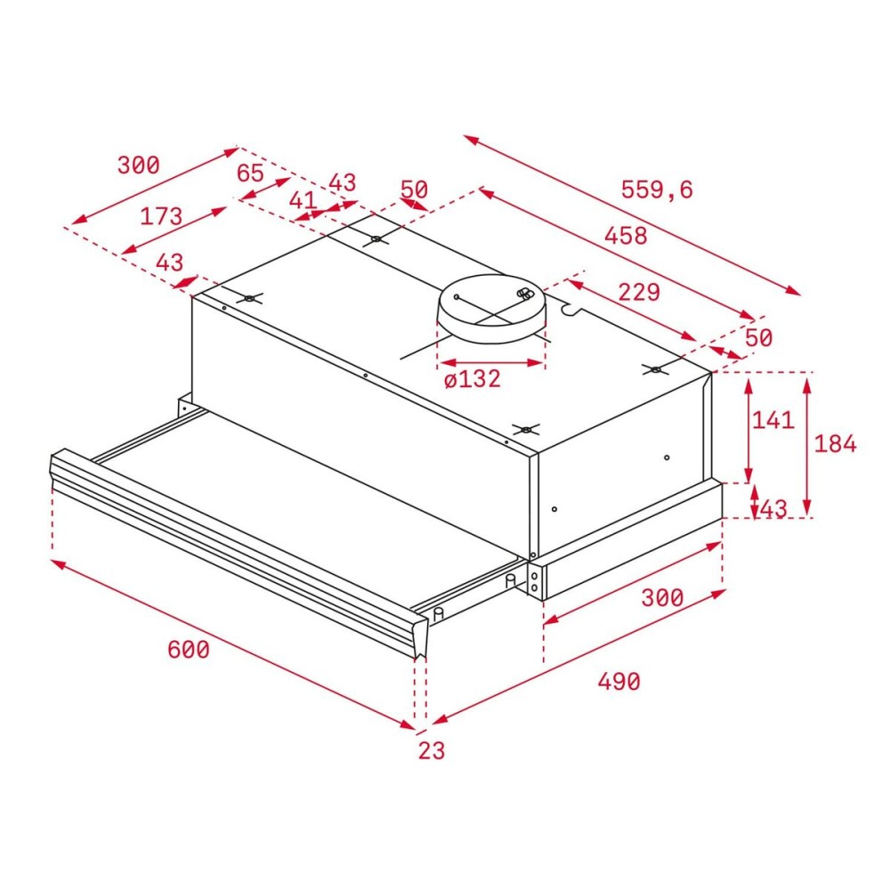 Conventional Hood Teka CNL6415BK 60 cm 385 m3/h 64 dB 110W